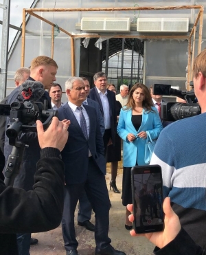 Официальная делегация из Российской Федерации посетила тепличный комплекс в с. Кындыг